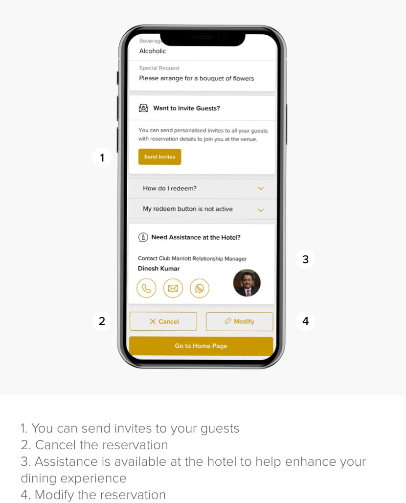 Send Invites to Your Guests - Club Marriott South Asia