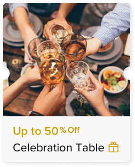 Up to 50% Off Food and Beverage Bill