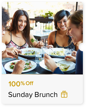 100% Off Sunday Brunch