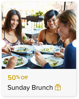 50% Off Sunday Brunch