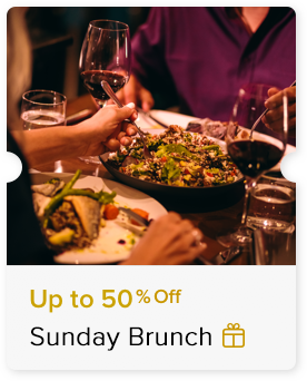 50% Off non-alcoholic Sunday Brunch